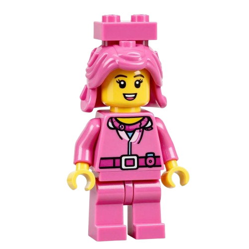 Sticker van een lego-figuurtje